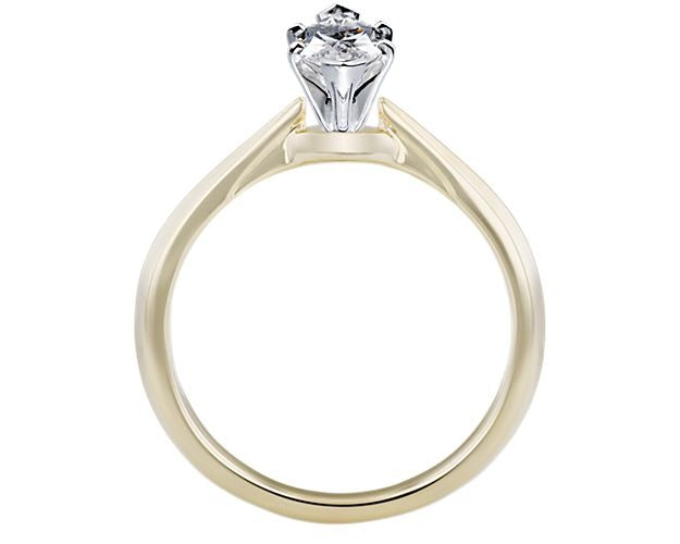 18K Yellow Gold Diamond Solitaire Ring Size 10.5 T91881