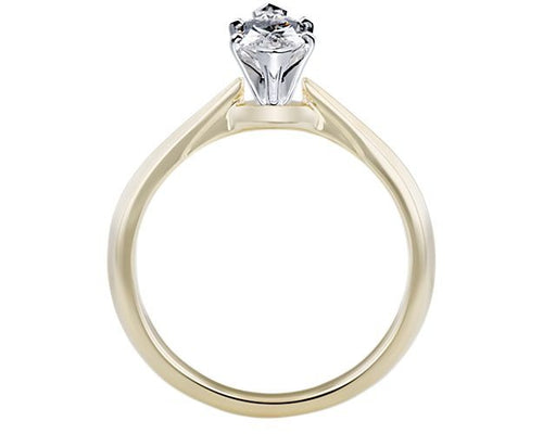 18K Yellow Gold Diamond Solitaire Ring Size 10.5 T91881