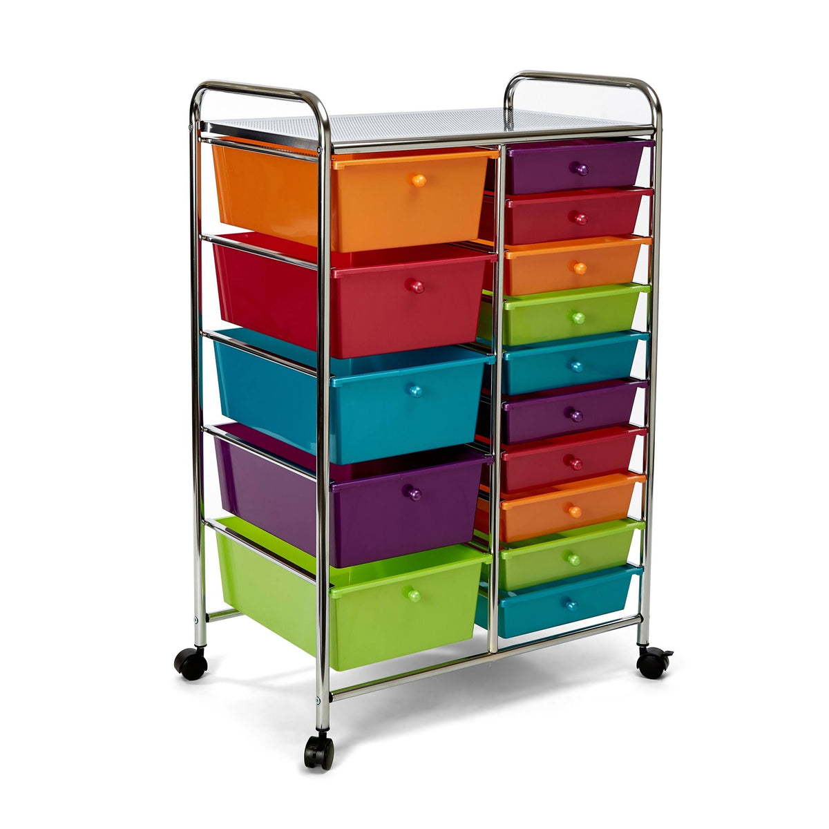 15-Drawer Black Organizer Cart P827