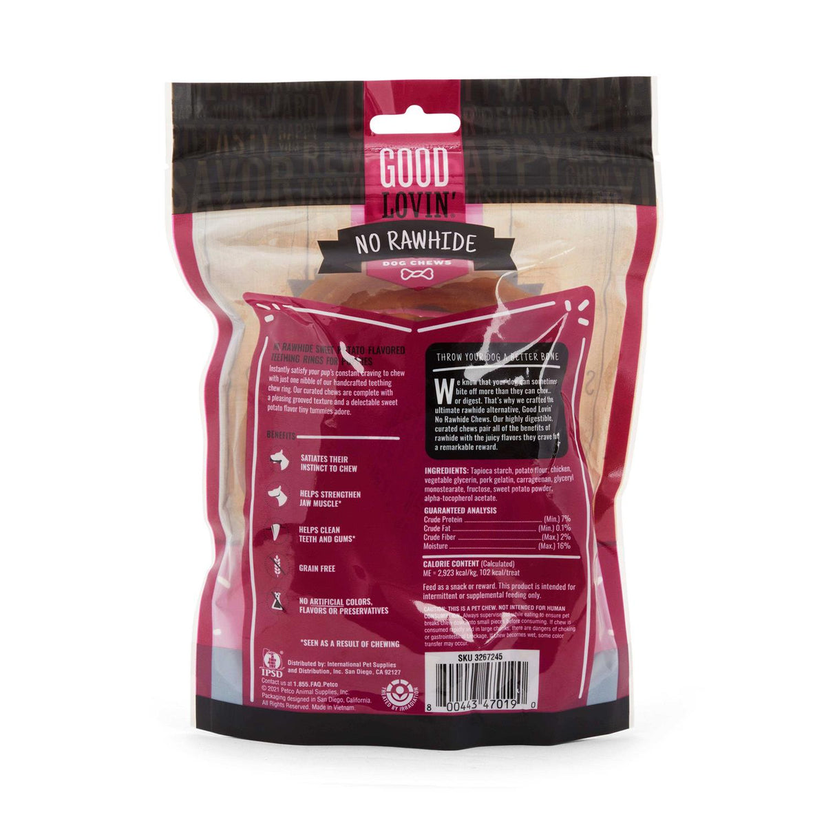 Sweet Potato Flavor Dog Chew Q21654