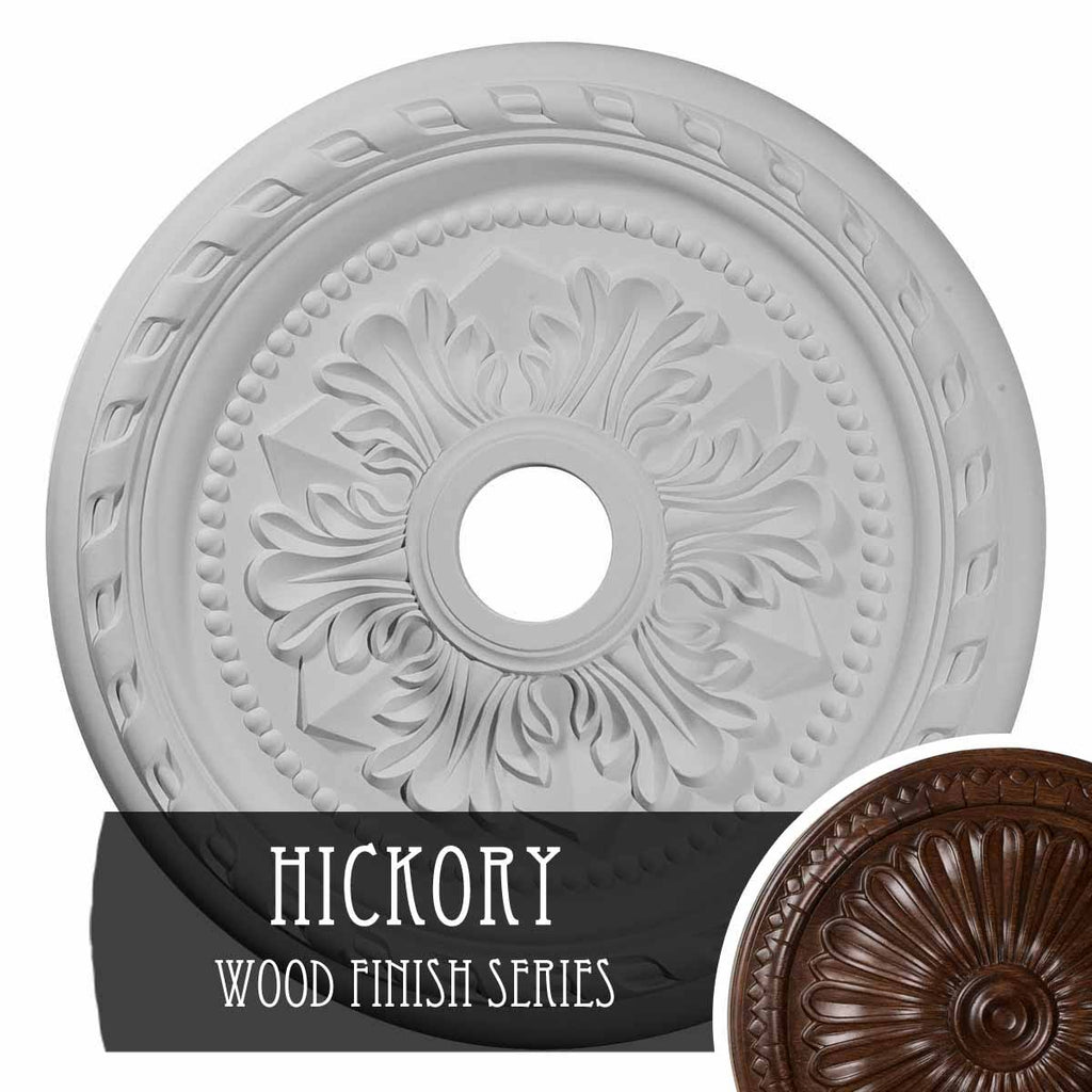 Hand-Painted Hickory Ceiling Medallion R44346