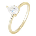 Water Drop Shaped 14k Gold Plated 925 Sterling Silver Ring M739510