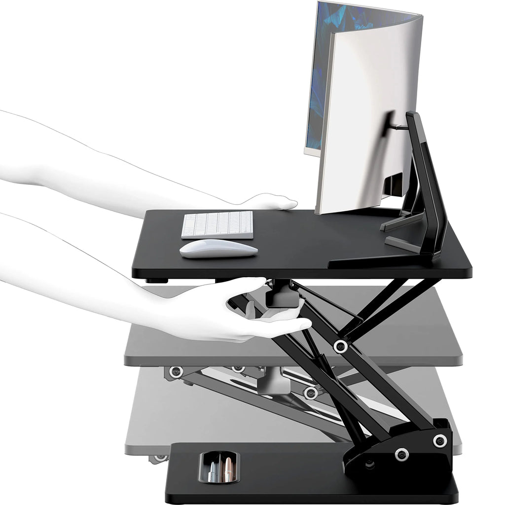28" Black Height Adjustable Standing Desk E19980