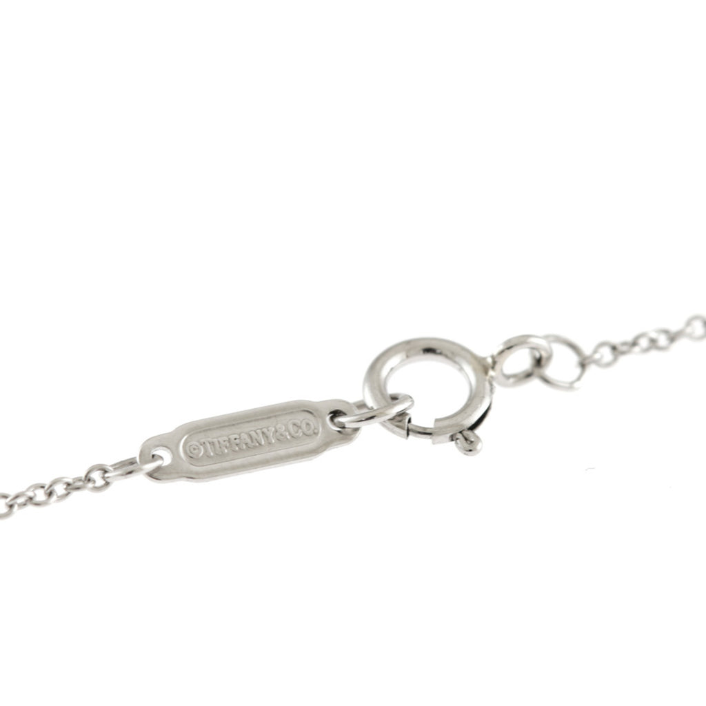 Tiffany Open Circle Diamond Necklace Pt950 Platinum M7502