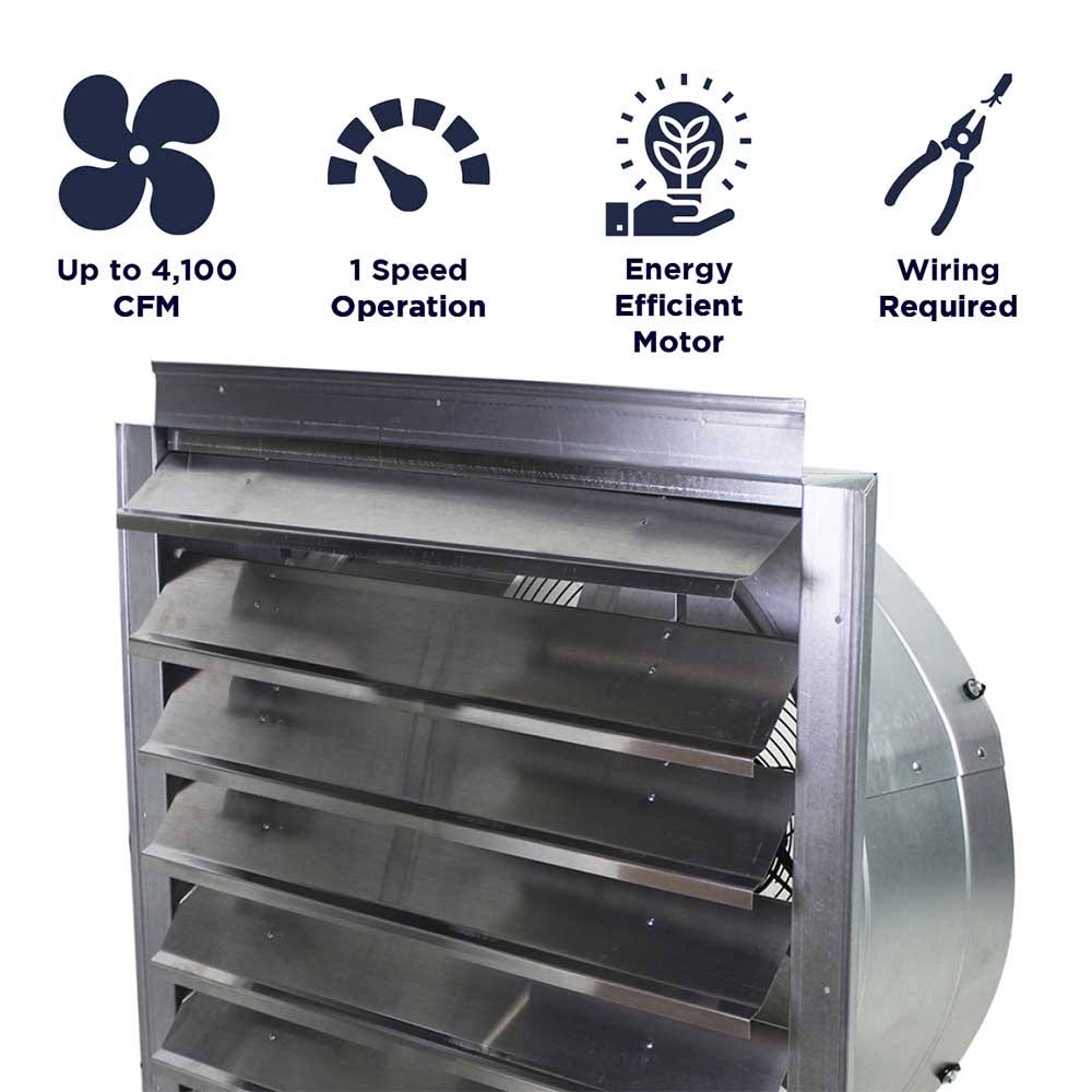 24-in Heavy Duty Exhaust Fan E164