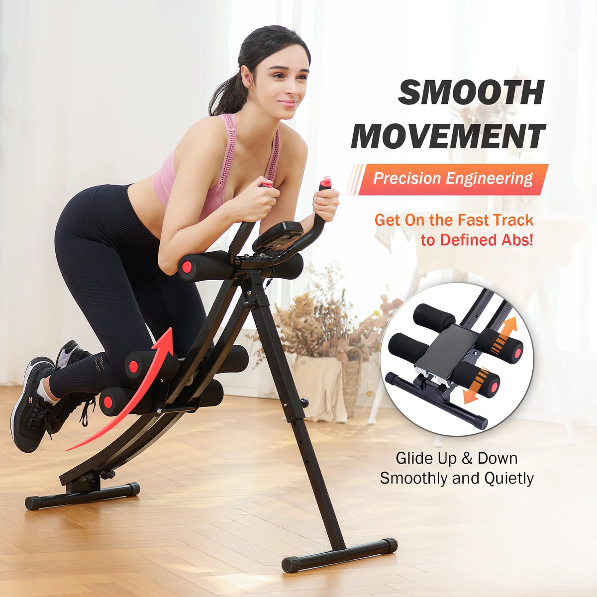 Ab Core Trainer with Display and 4 Incline Levels P82099