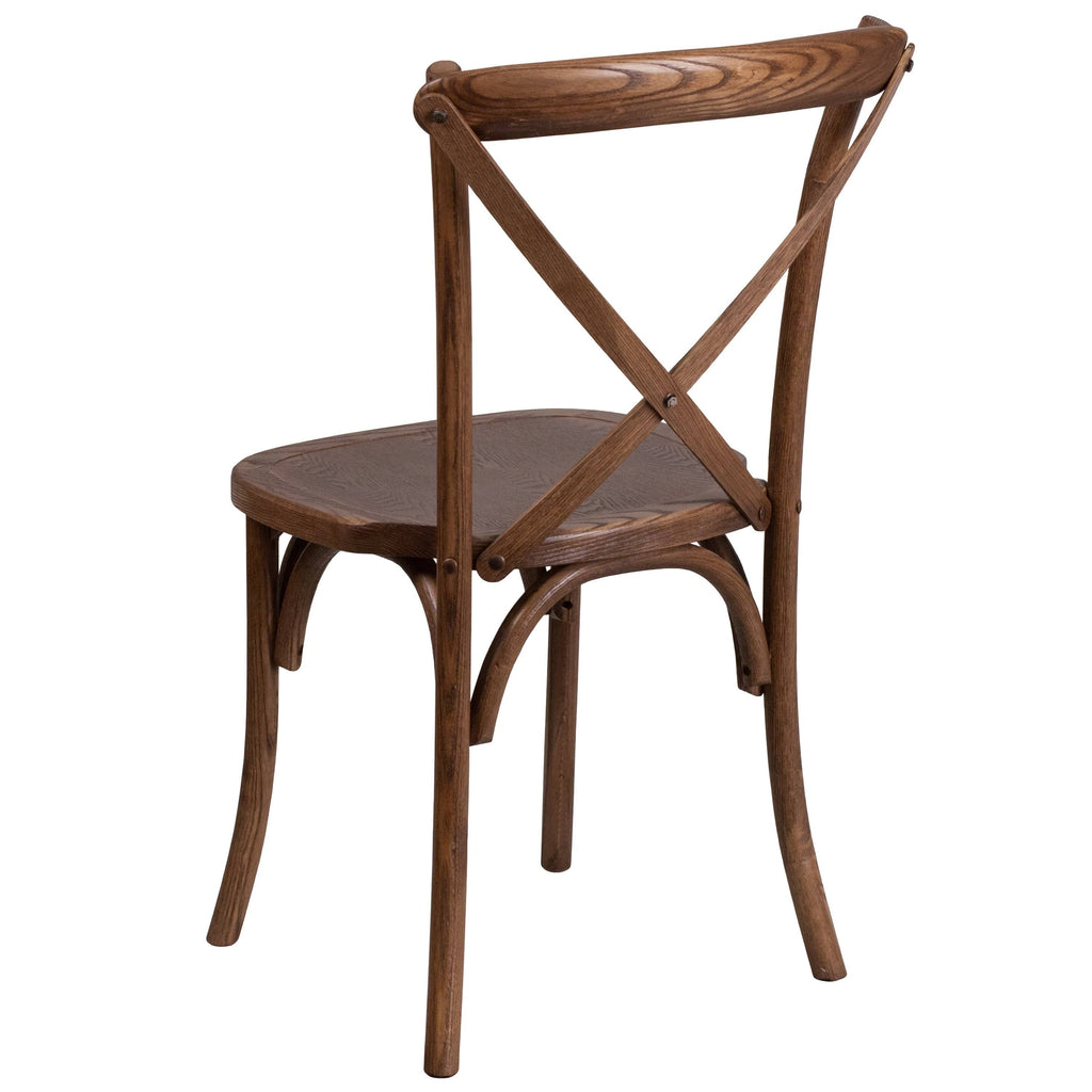 Cross Back Chair (Oak), Brown Q97148