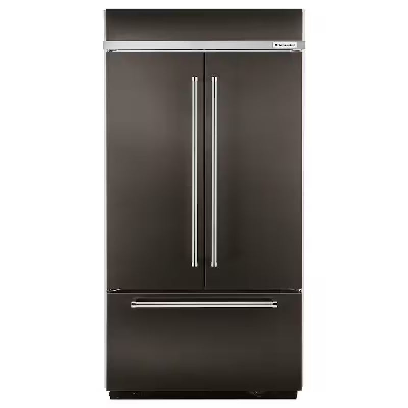 Black Stainless Built-In French Door Refrigerator Y650732