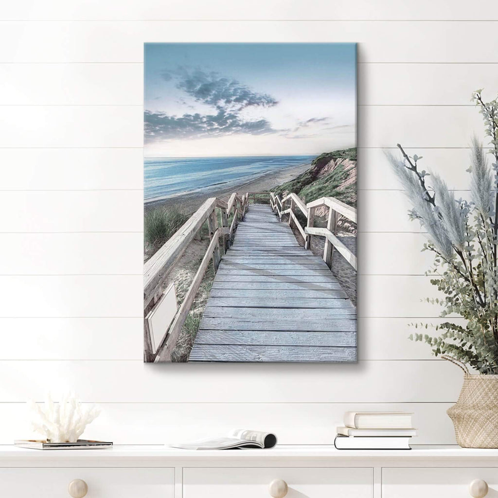 Wooden Path Wall Art on Wrapped Canvas (18''x24'') J277