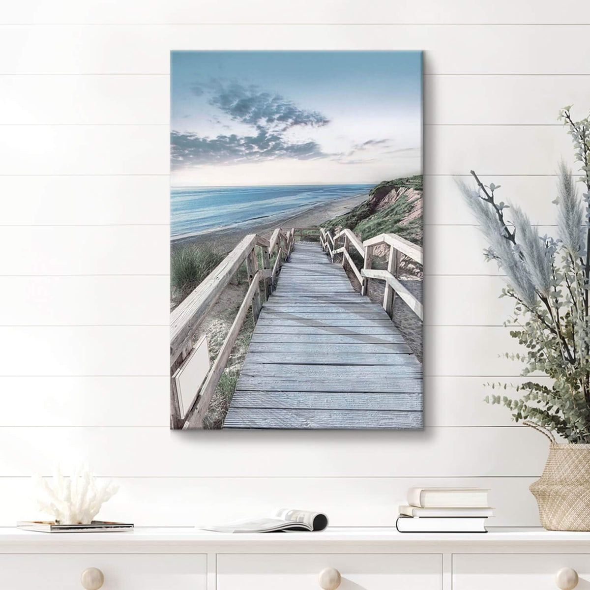 Wooden Path Wall Art on Wrapped Canvas (18''x24'') J277