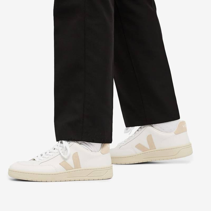 White Sable Leather Sneakers S276391