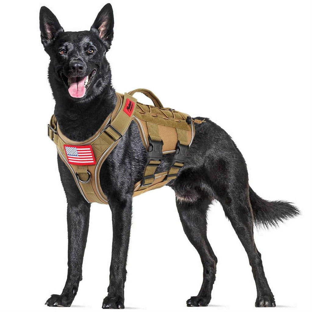 Tactical Dog Harness Reflective No Pull with Handle N2777