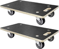 2Pcs Wood Platform Dolly with 4 Wheels H884548
