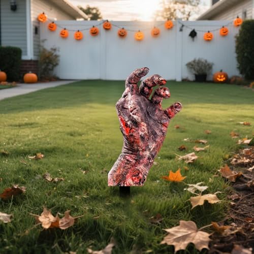 5 Pack Halloween Zombie Arm Yard Stakes F164212