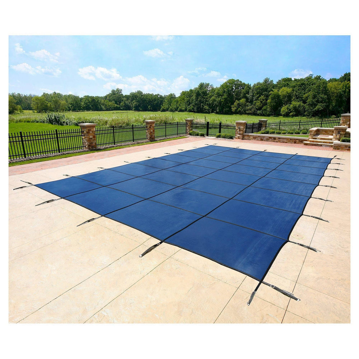 Blue Mesh Safety Pool Cover U3105