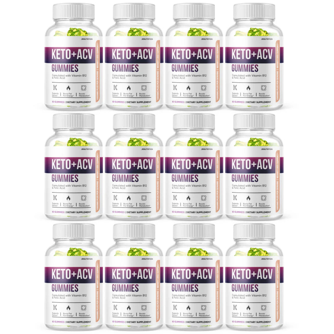Keto ACV 1000mg Gummies 12 Bottles Q274