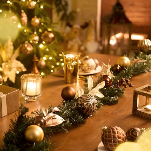 9 Ft Pre-Lit Christmas Garland with Lights R5649