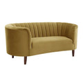 Yellow Channel Tufted Loveseat B432289