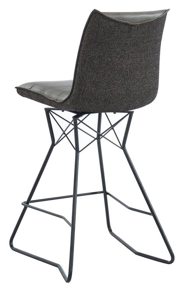 Brown Swivel Counter Stool Set of 2 O7904