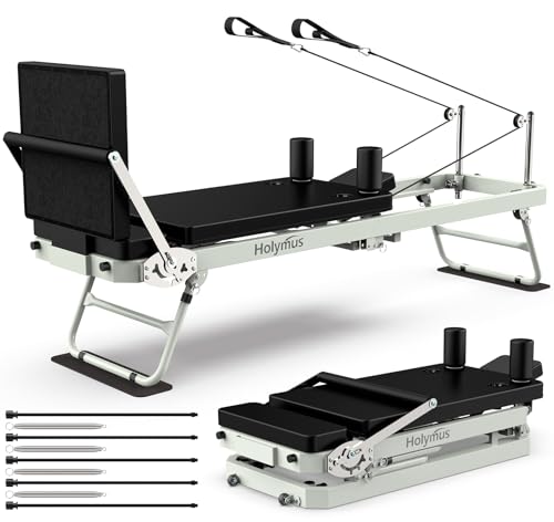 75" Foldable Pilates Reformer Machine with Jump Board F7345