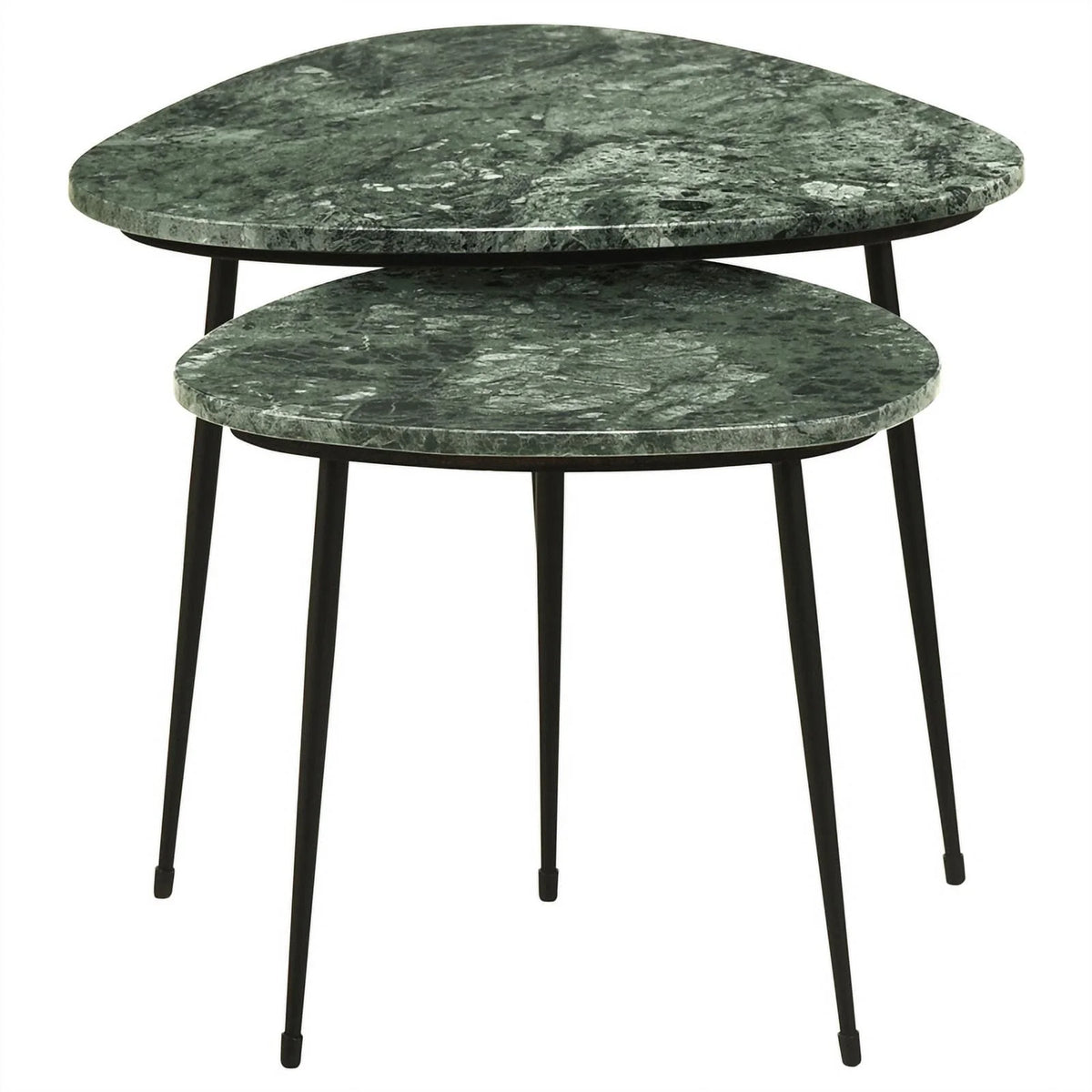 Metal Marble Top Nesting Table F2924