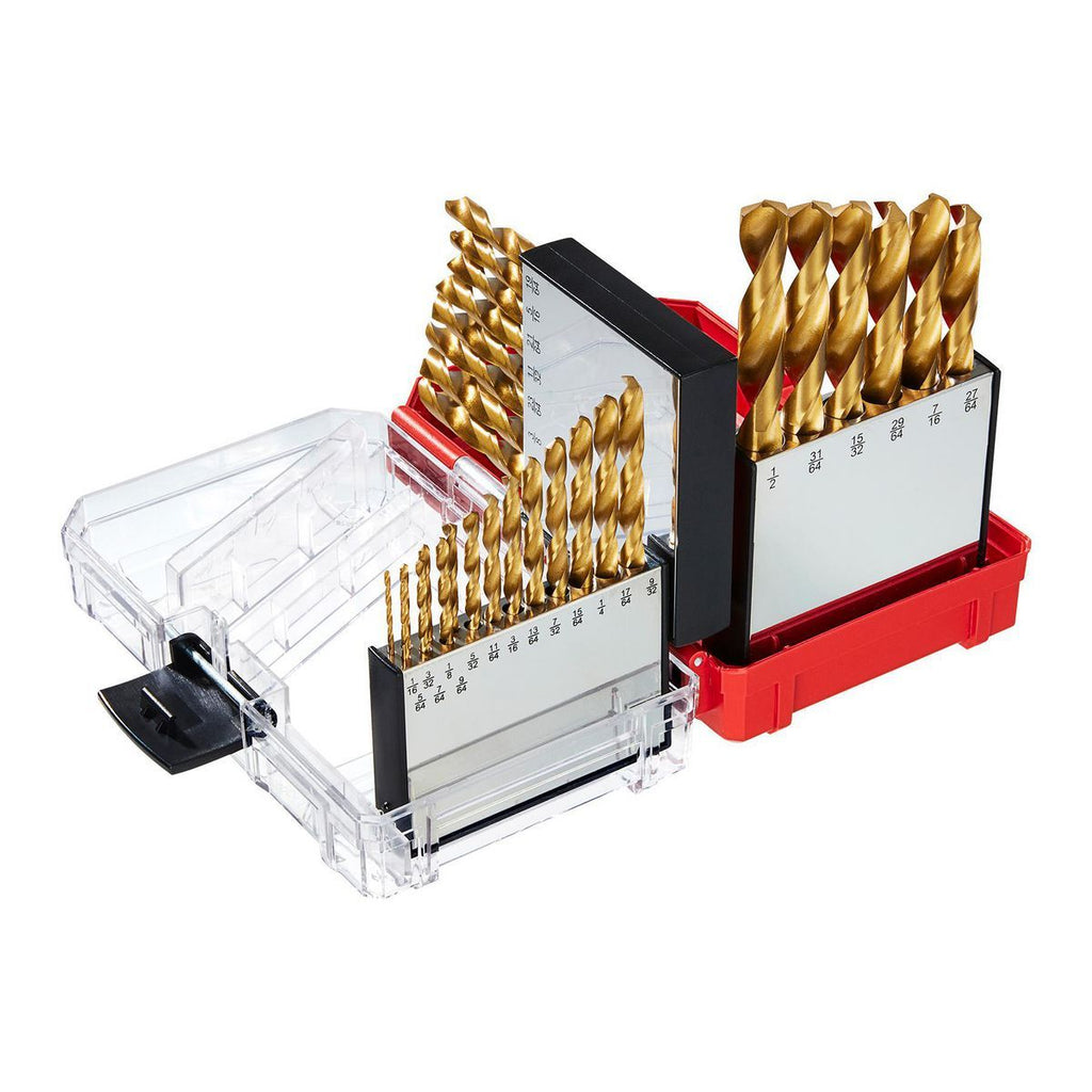Titanium High-Speed Steel Drill Bit Set, 29-Piece K394839