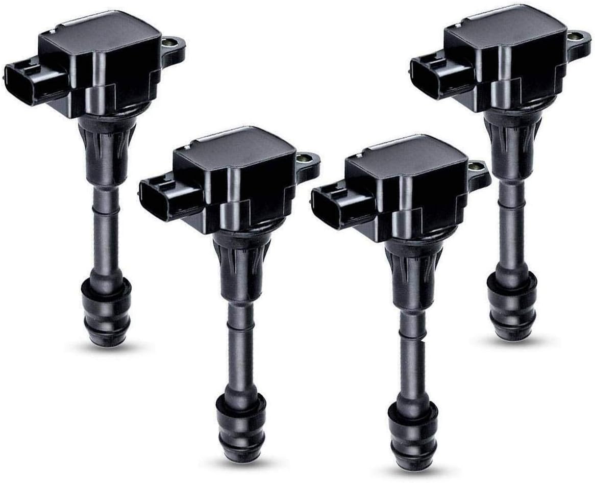 Set of 4 Ignition Coils for Nissan Altima Sentra X-Trail I4 2.5L H48264