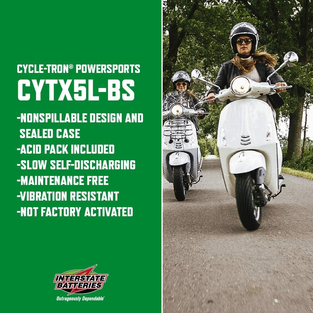 12V 4Ah AGM Powersports Battery Pack of 2 Y390