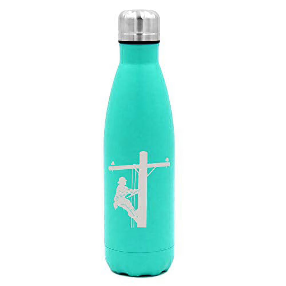 17 oz. Double Wall Vacuum Insulated Stainless Steel Water Bottle Travel Mug Cup J5672