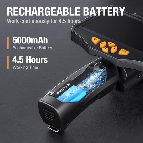 Dual Lens Borescope Camera with Light 1080P Waterproof Flexible Endoscope C203
