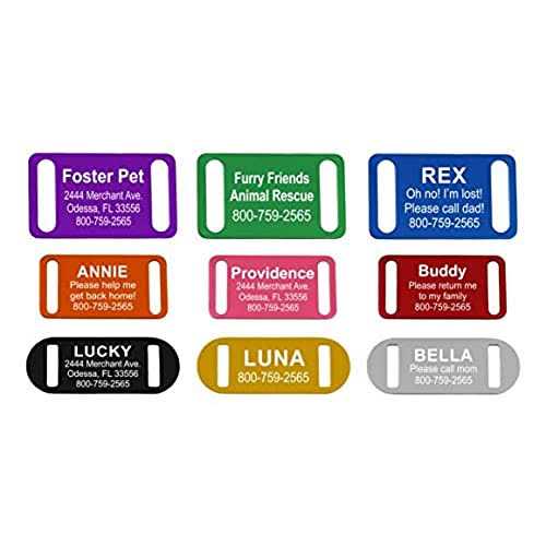 Slide-On Pet ID Tag Collar Tag F6005