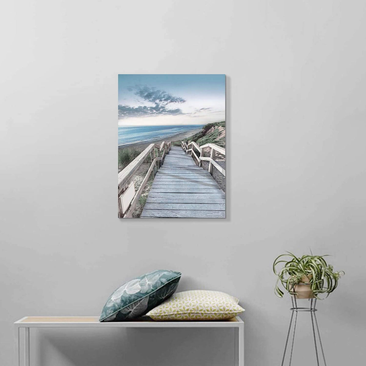 Wooden Path Wall Art on Wrapped Canvas (18''x24'') J277