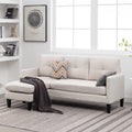 Beige Reversible Sectional Sofa with Ottoman B69094