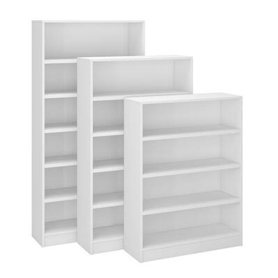 White 5 Shelves Bookcase K389596