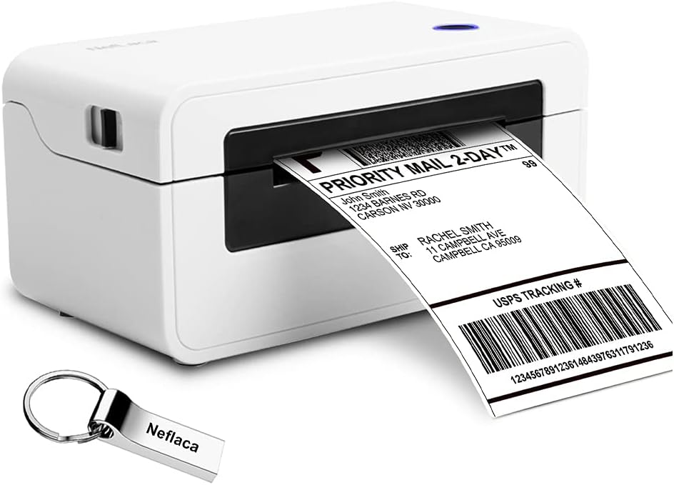 Bluetooth Thermal Label Printer 4x6, Portable Wireless Shipping Label Printer O65506