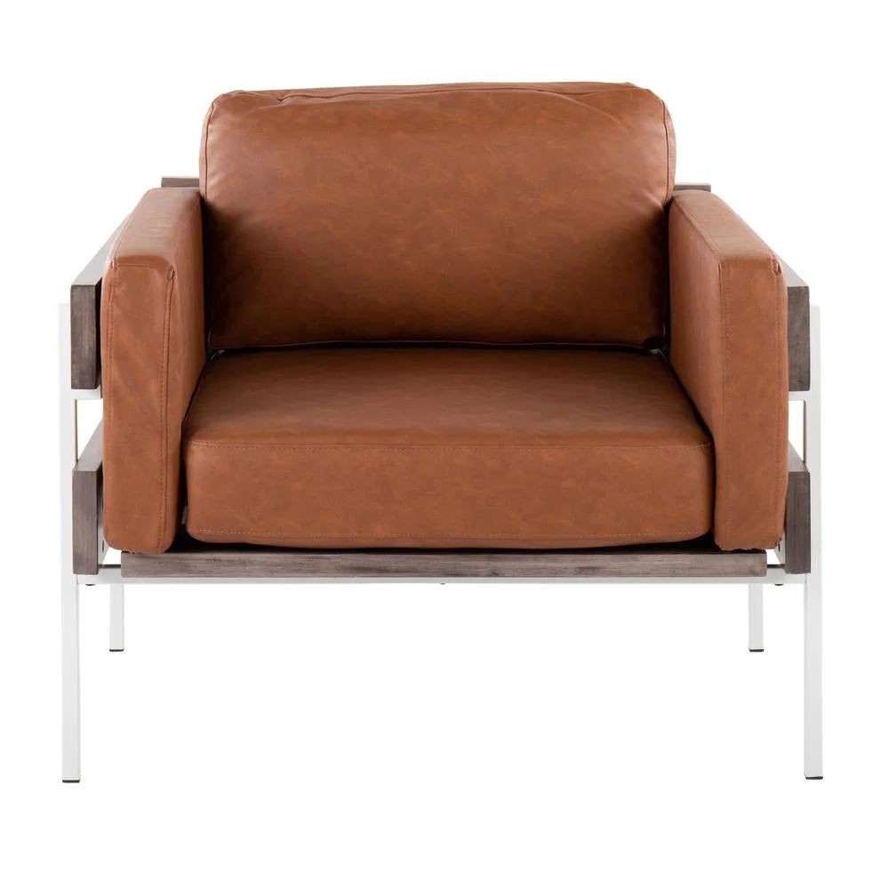 Faux Leather Accent Chair M6458