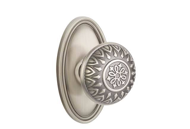 Pewter Privacy Knob Set Z192