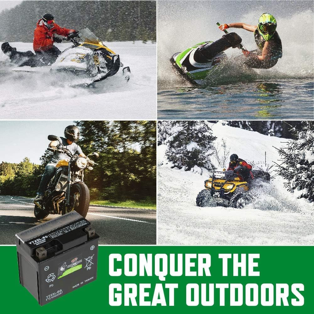 12V 4Ah AGM Powersports Battery Pack of 2 Y390
