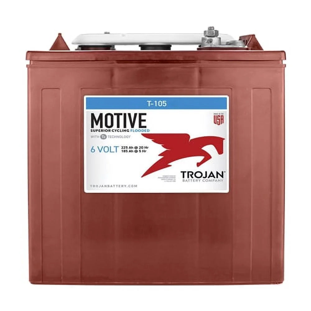 6V 225Ah Deep Cycle Flooded Lead Acid Battery x2 W92284