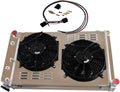 Aluminum 3 Row Radiator with Shroud Fan and Relay A127