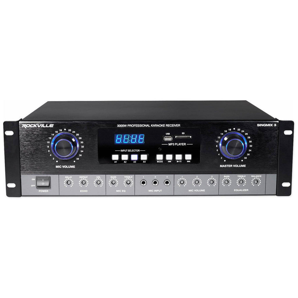12x22 Karaoke Vocal Speakers with Bluetooth Amplifier Mixer S47792