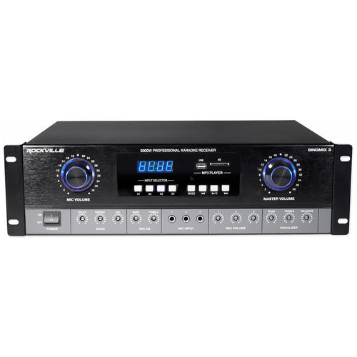 12x22 Karaoke Vocal Speakers with Bluetooth Amplifier Mixer S47792