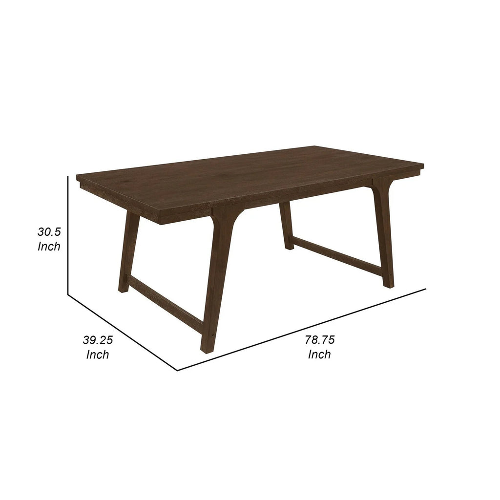 Brown 6 Seater Hardwood Dining Table U100031
