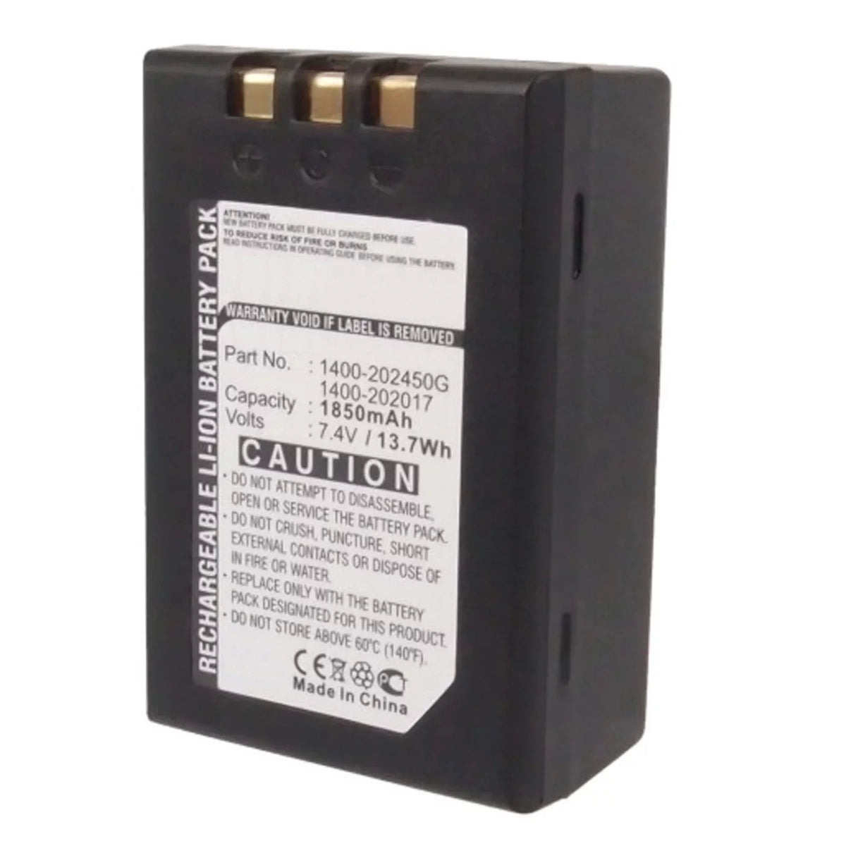 Li-Ion 7.4V 1850 mAh Barcode Scanner Battery J4168