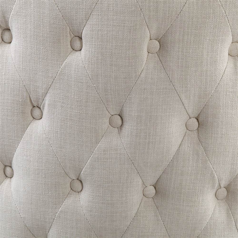 Off White Linen Wingback Chair A644