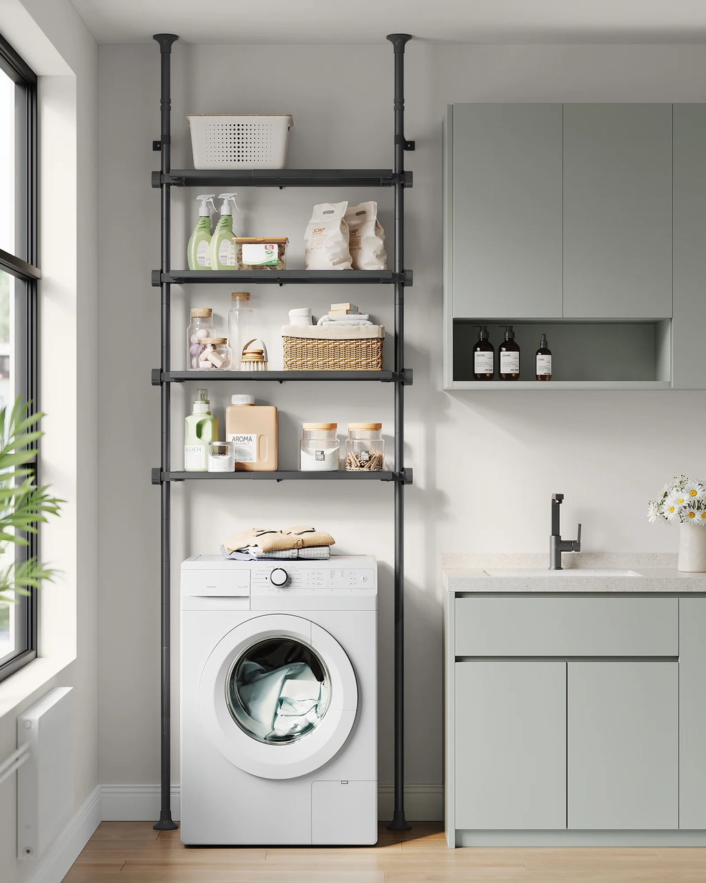 4-Tier Over The Toilet Storage Shelf P6575