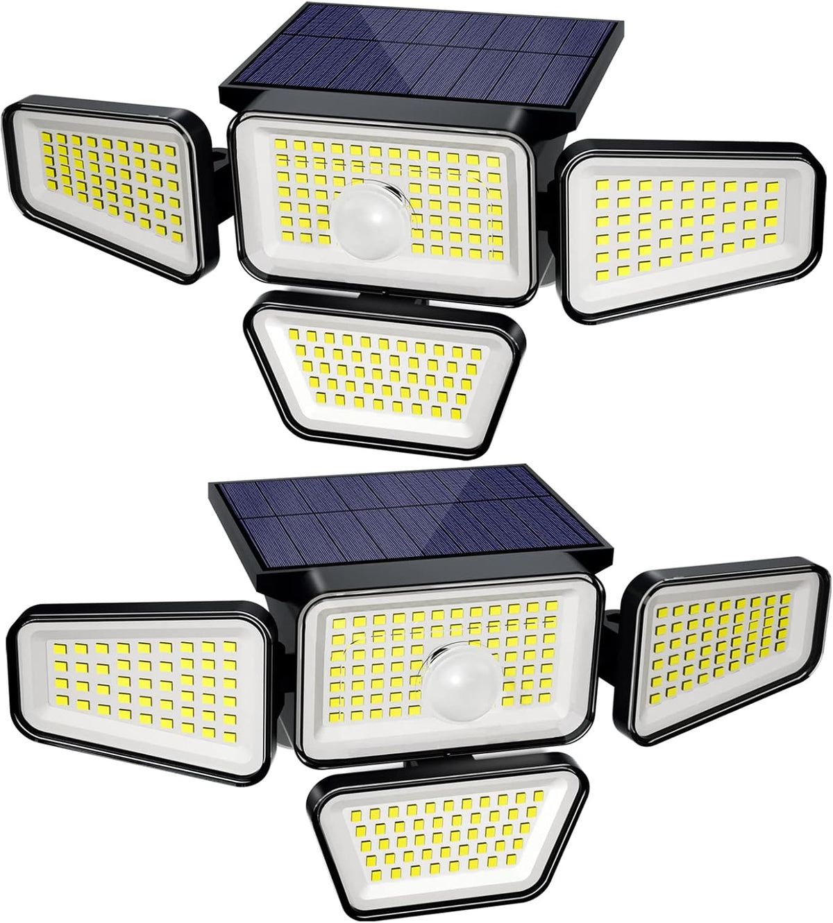 6 Pack Cold White 62 LED Solar Landscape Spotlights O3237