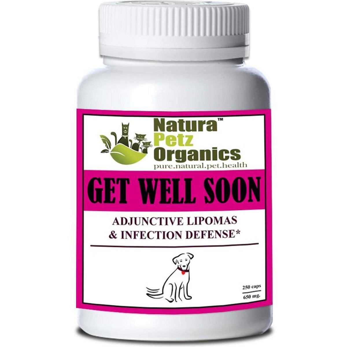 Organic Pet Adjunctive Lipoma + Infection Defense Dog Caps 650 mg J4623