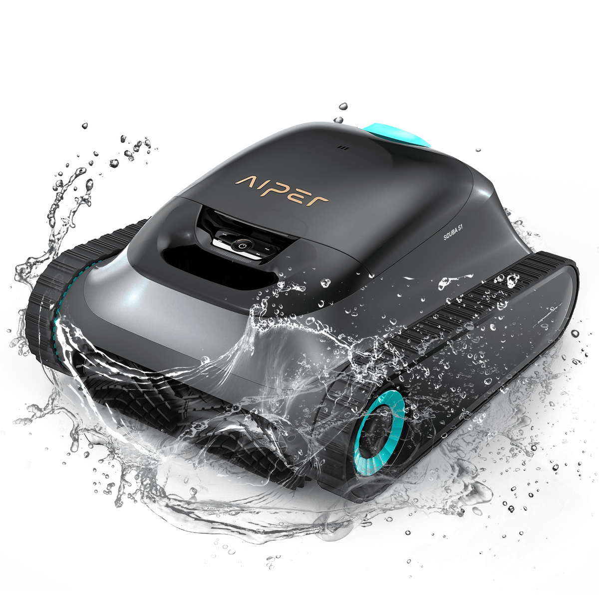 Cordless Robotic Pool Vacuum Cleaner with Wall Climbing W92829