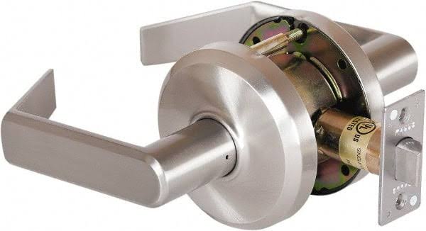 Passage Door Lever Set with Lever ANSI Strik Satin Nickel C1232